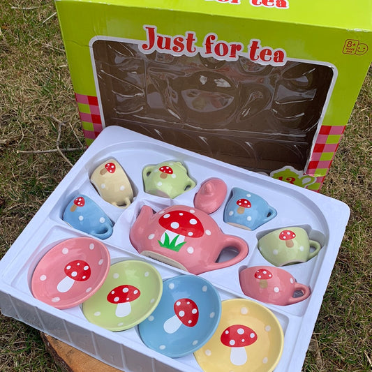 Amanita Muscaria Tea Time Party Set/ Ceramic Multicoloured