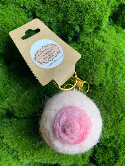 Felted Boobies Keychains