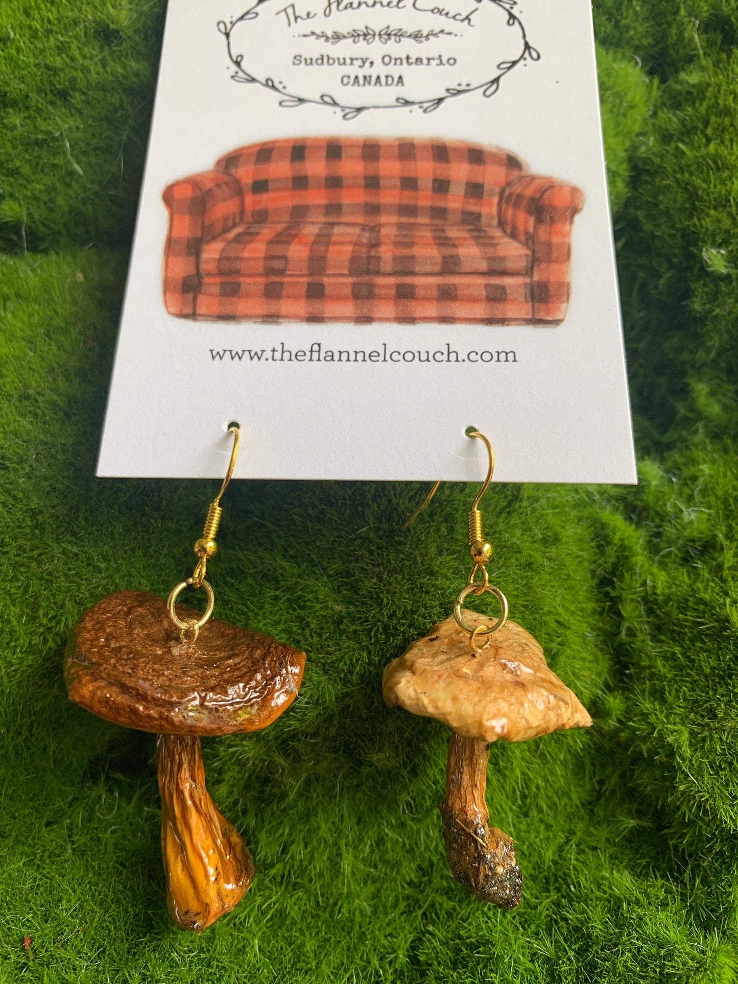 Wild Ontario Mushrooms Earrings