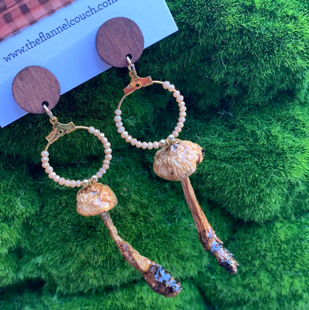 Wild Ontario Mushrooms Earrings