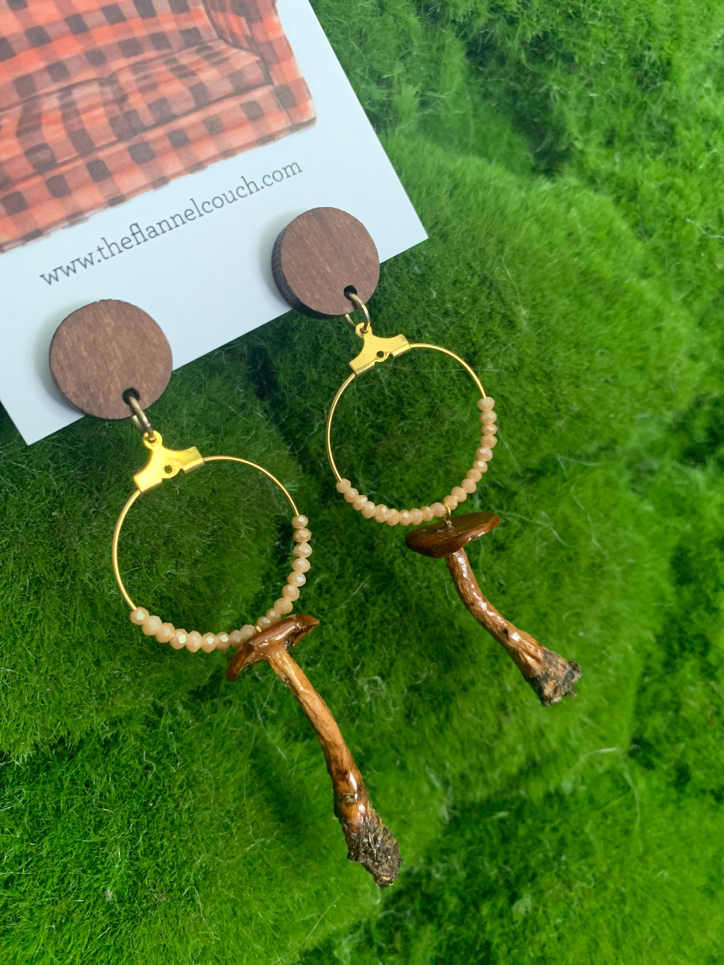 Wild Ontario Mushrooms Earrings