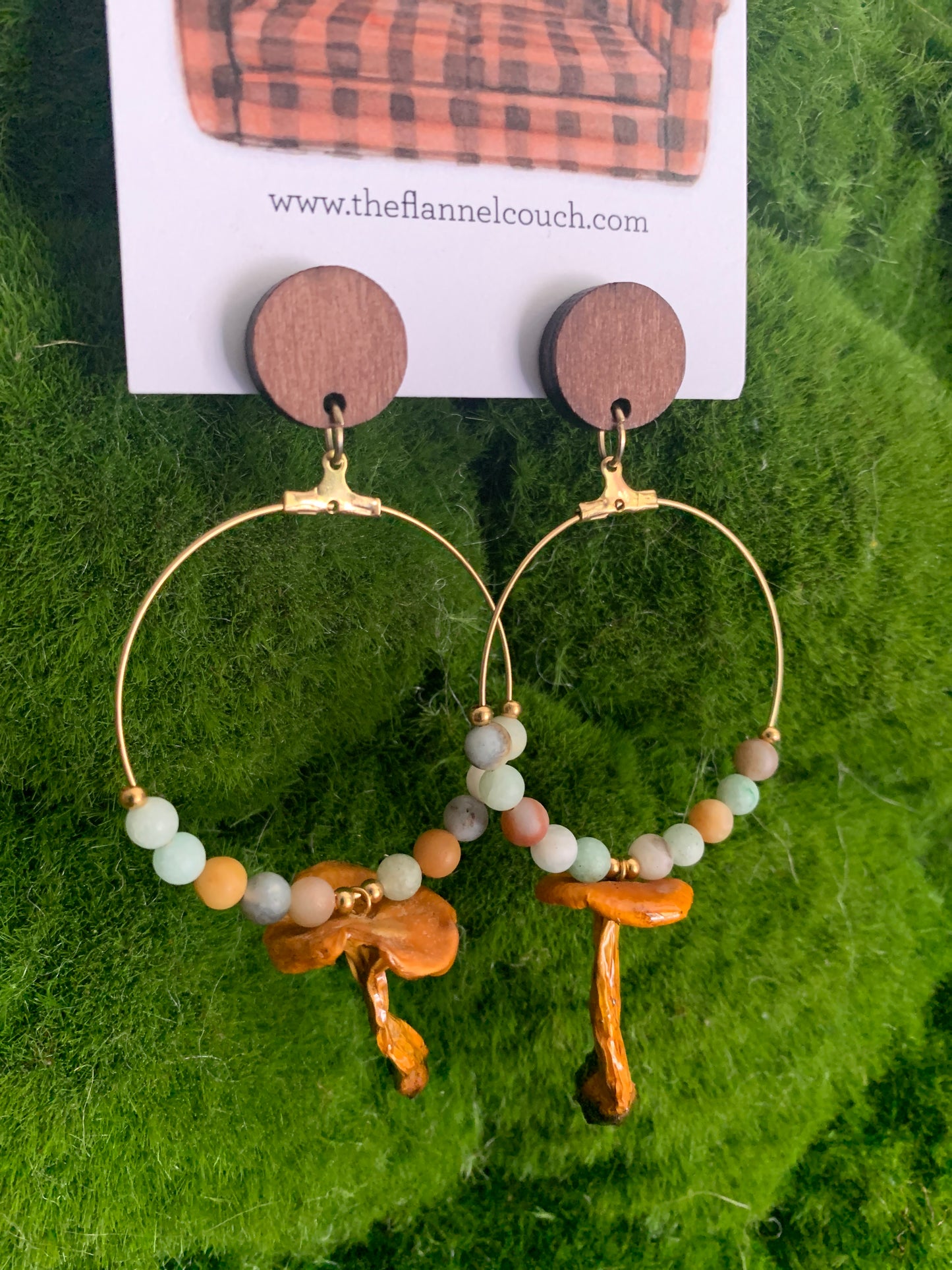 Wild Ontario Mushrooms Earrings