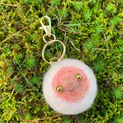 Felted Boobies Keychains