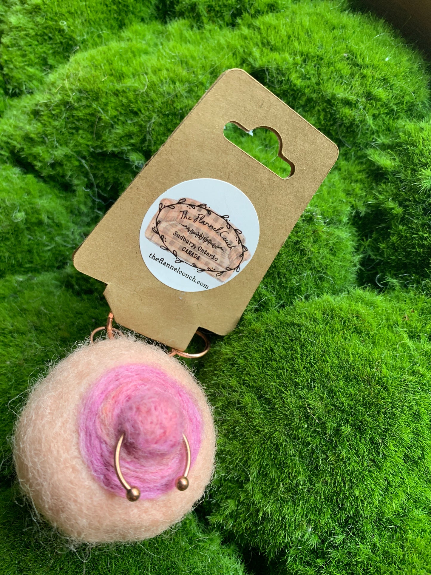 Felted Boobies Keychains