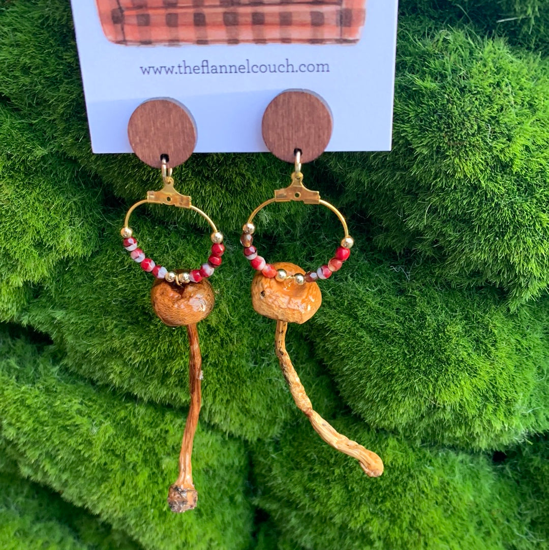 Wild Ontario Mushrooms Earrings