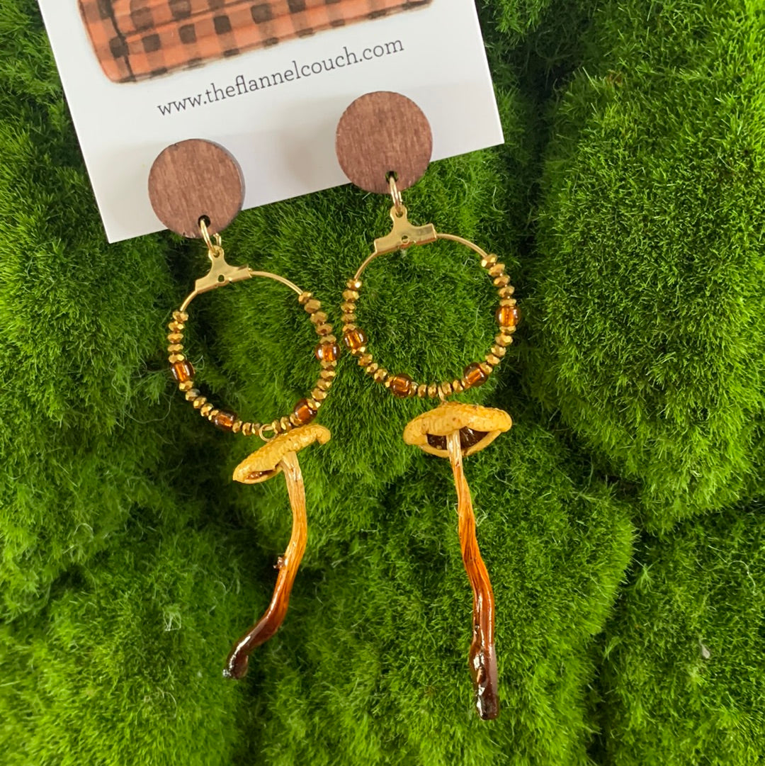 Wild Ontario Mushrooms Earrings