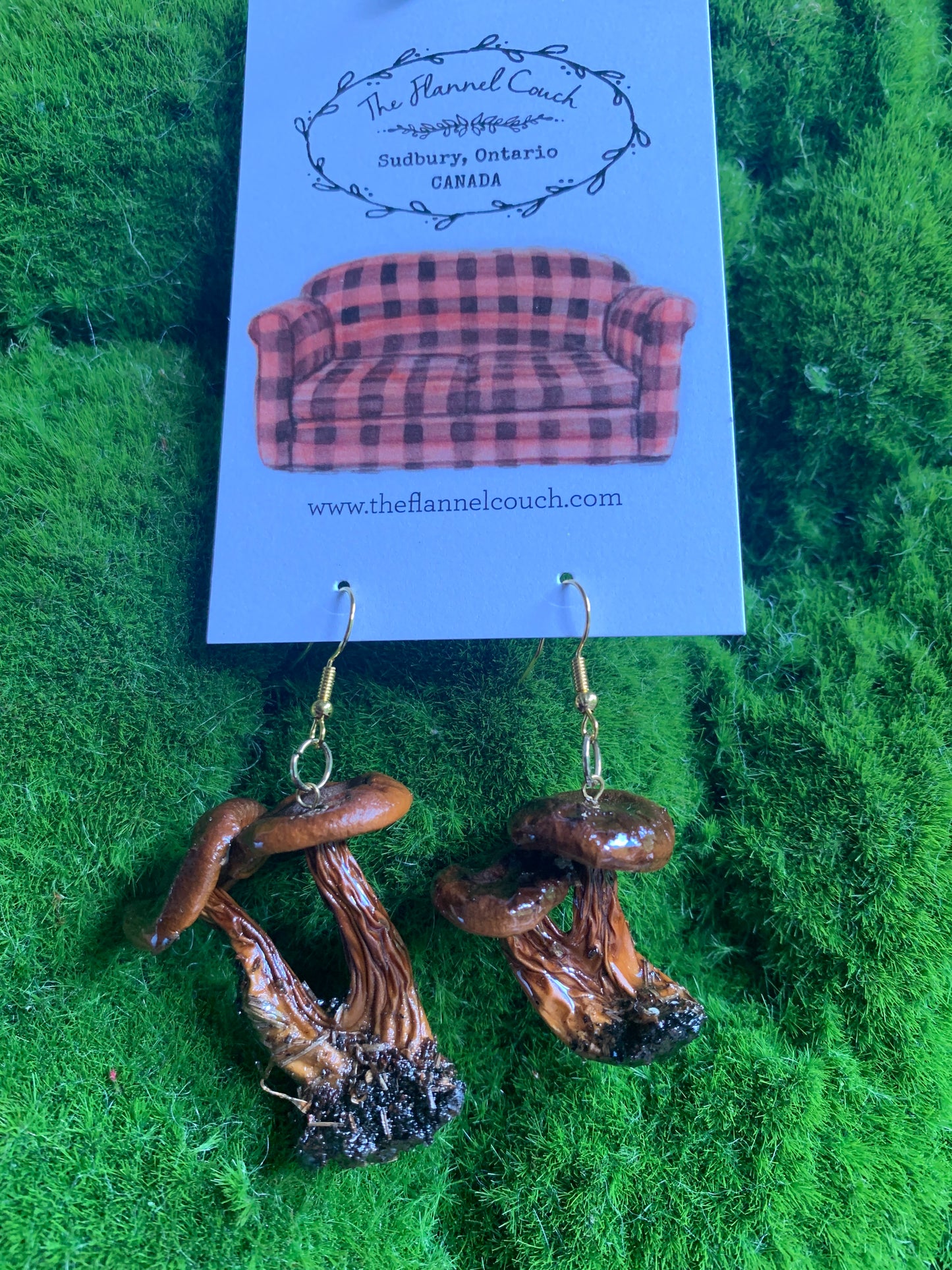 Wild Ontario Mushrooms Earrings