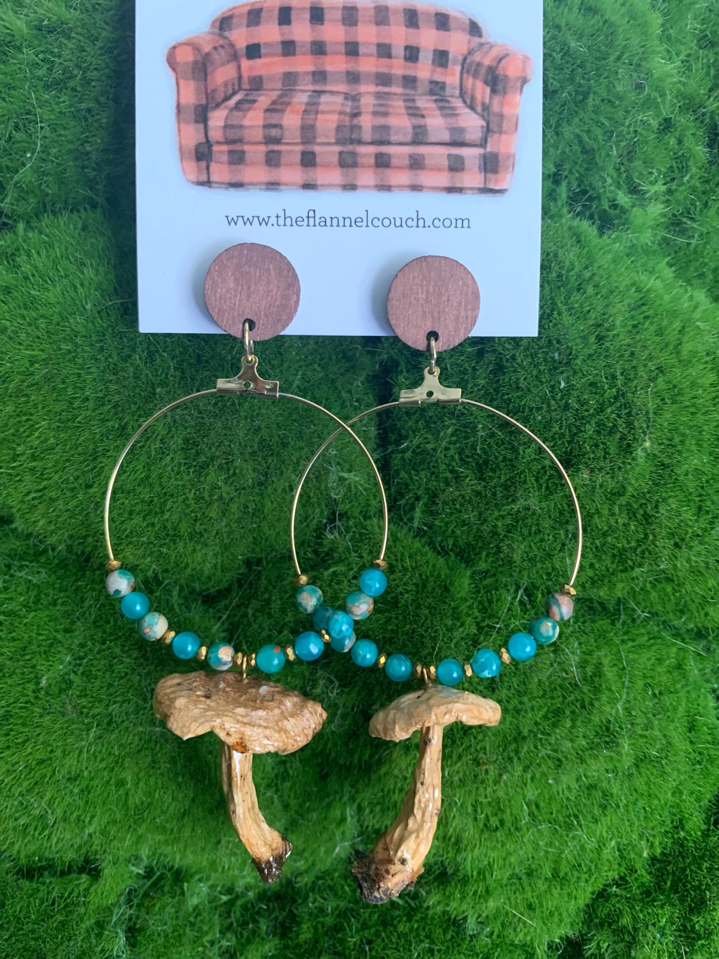 Wild Ontario Mushrooms Earrings