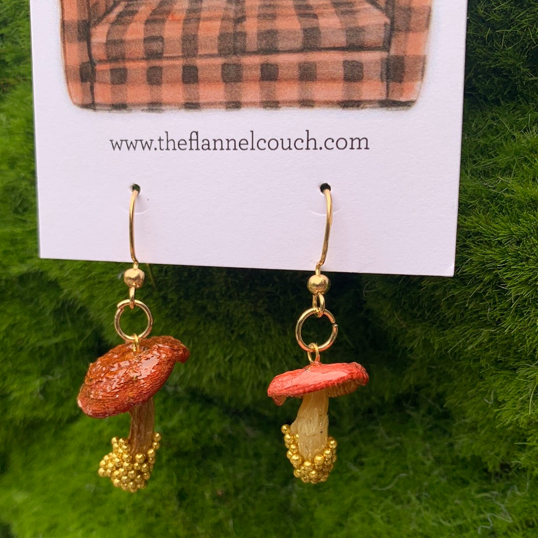 Wild Ontario Mushrooms Earrings