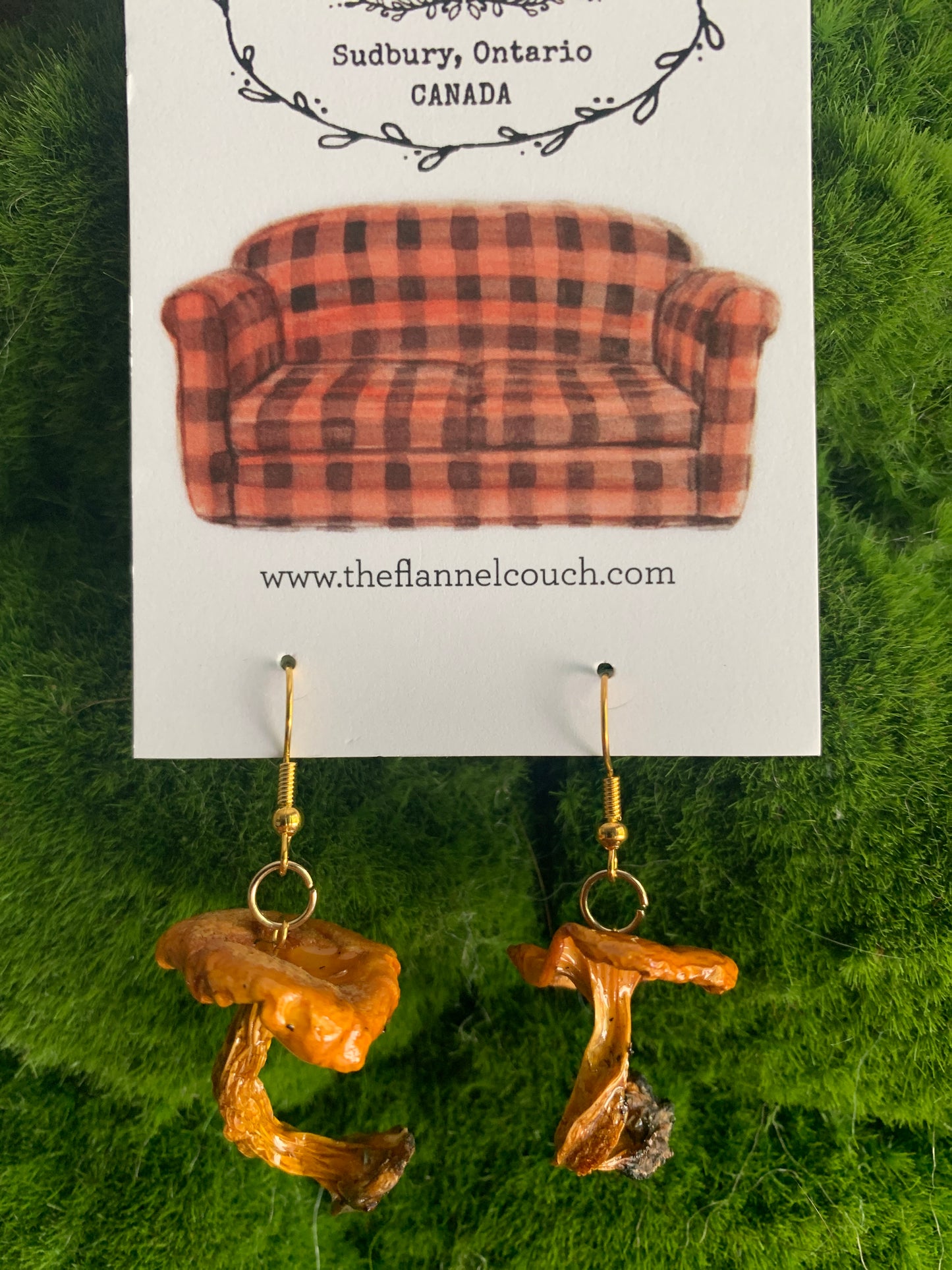 Wild Ontario Mushrooms Earrings