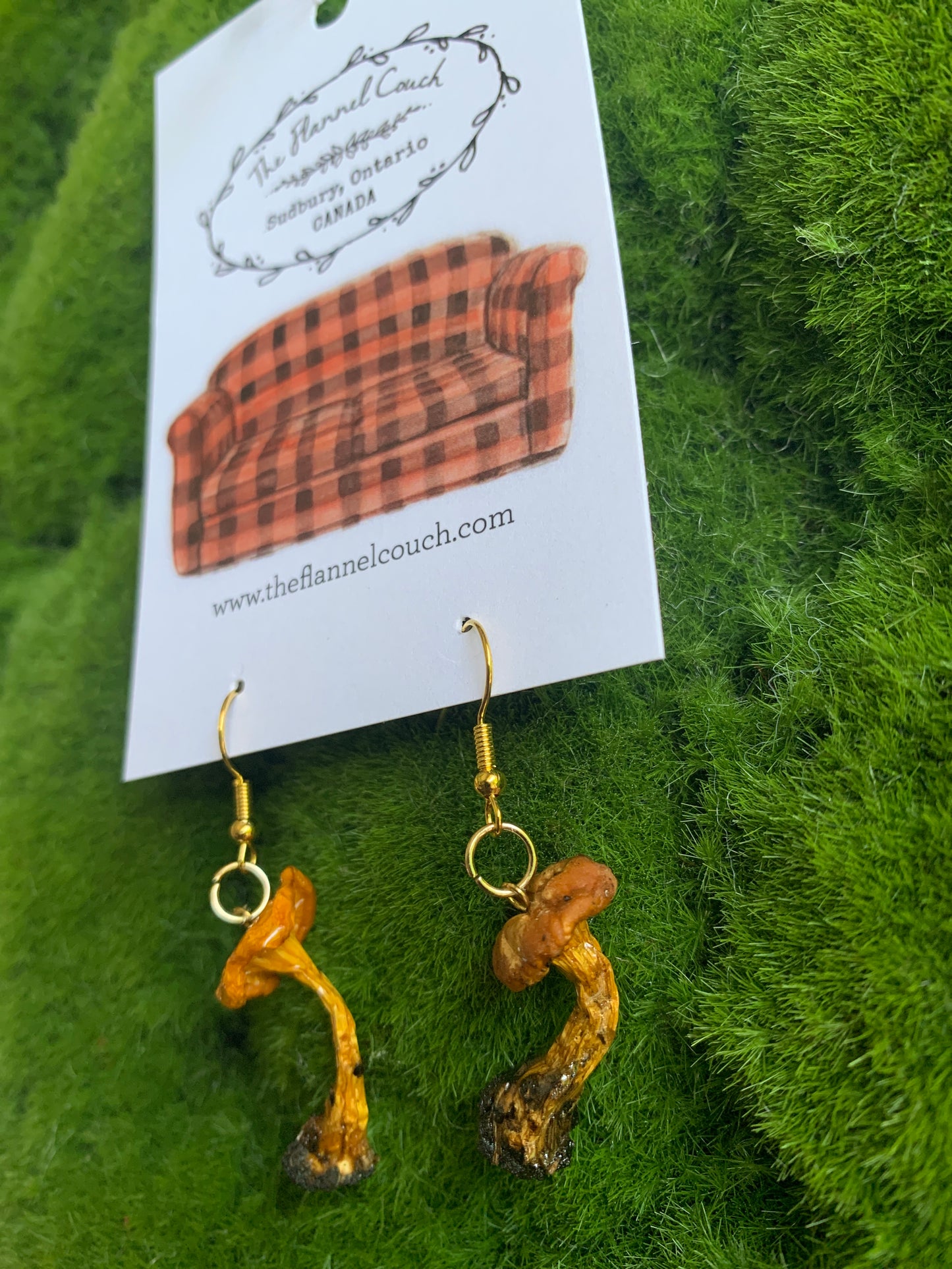 Wild Ontario Mushrooms Earrings