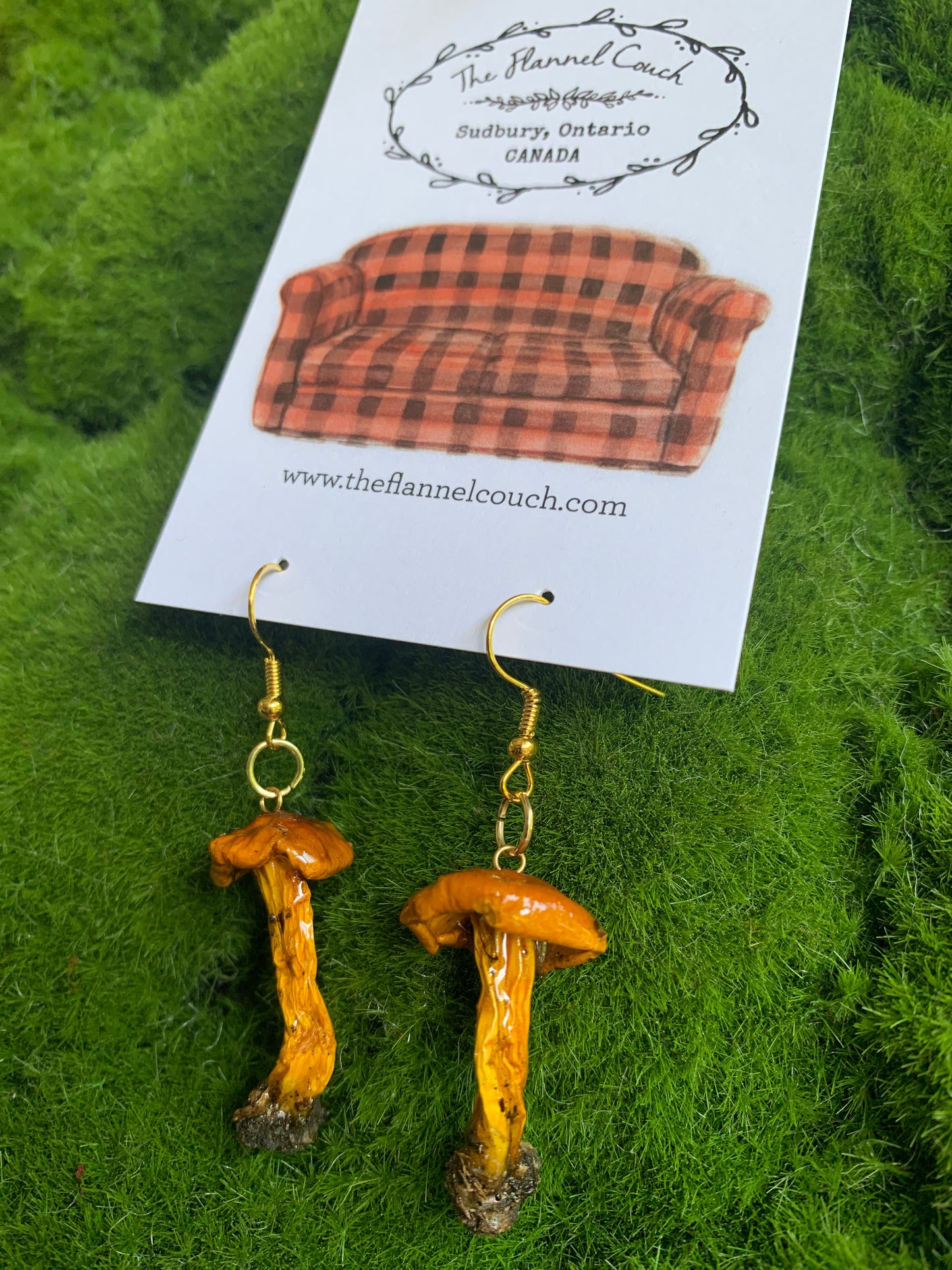 Wild Ontario Mushrooms Earrings