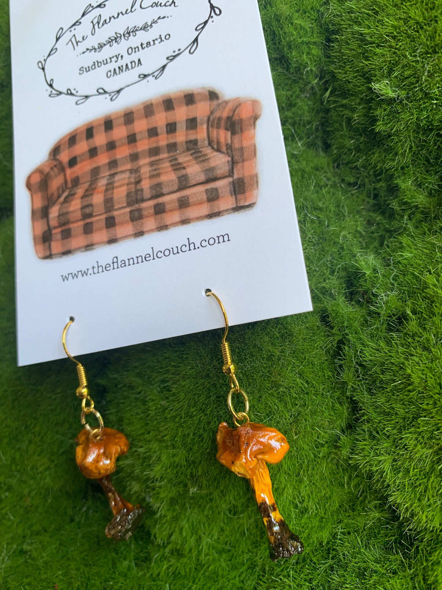 Wild Ontario Mushrooms Earrings