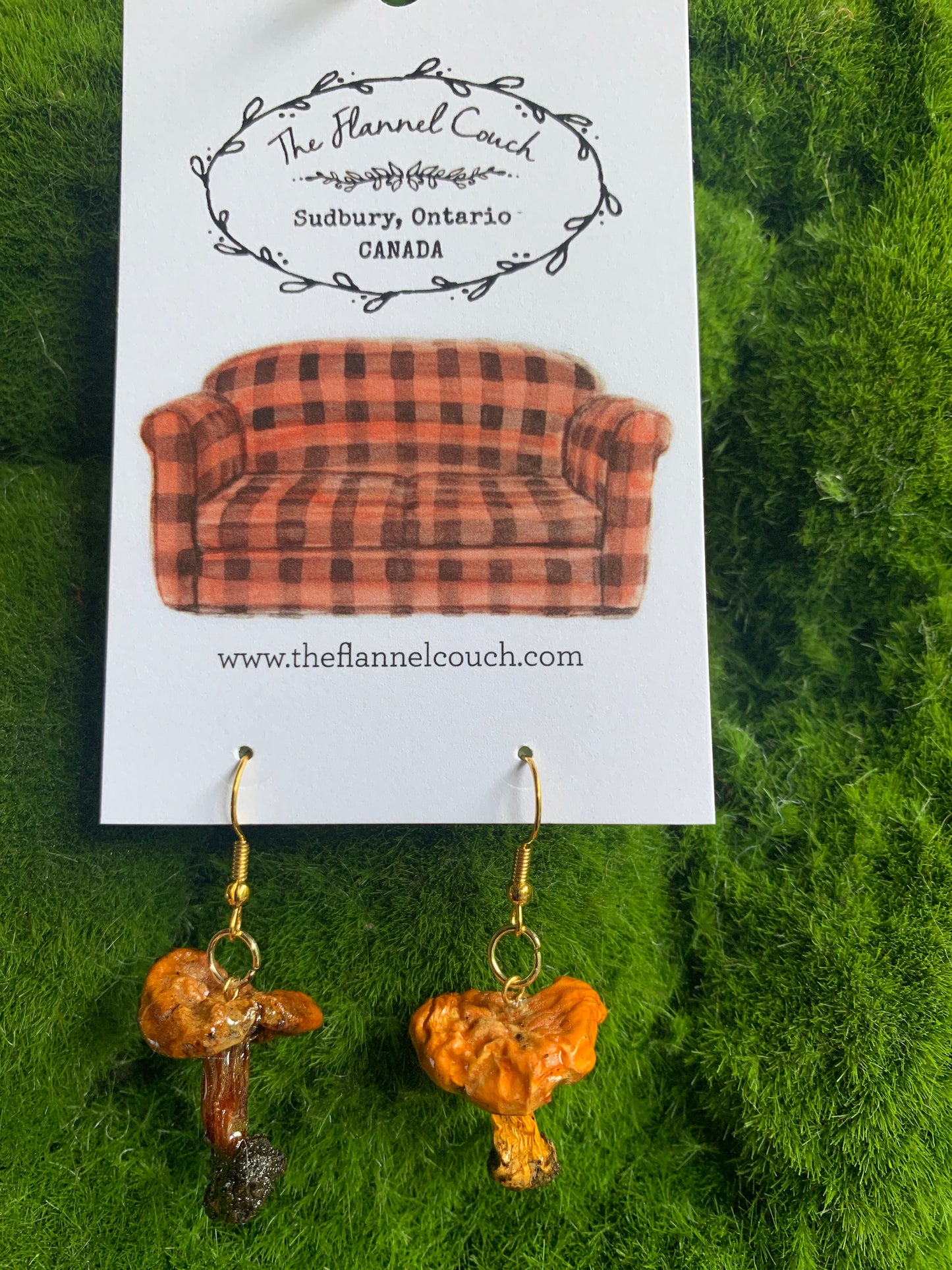 Wild Ontario Mushrooms Earrings