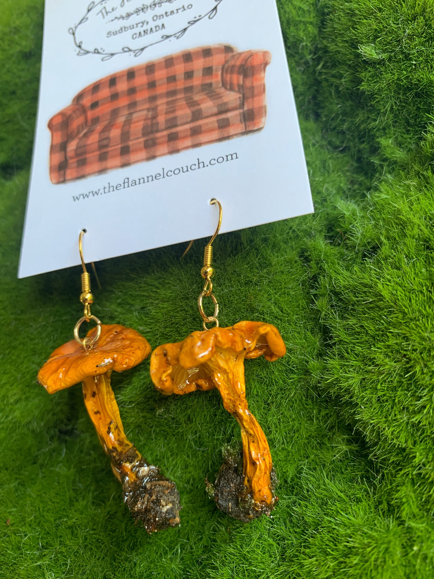 Wild Ontario Mushrooms Earrings