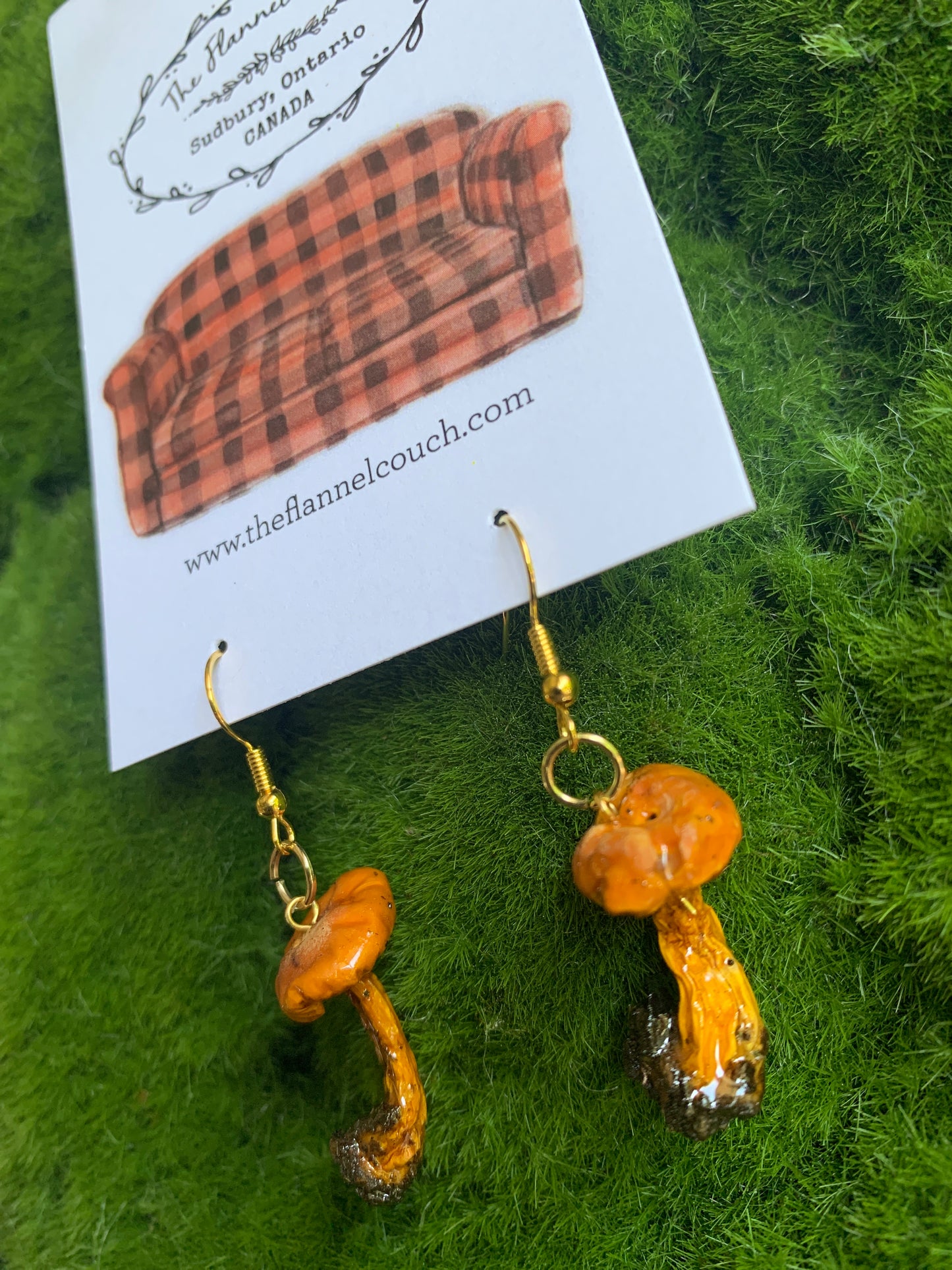 Wild Ontario Mushrooms Earrings