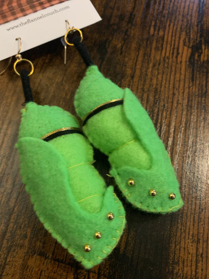 Chrysalis Handmade Felt Earrings - The Flannel Couch